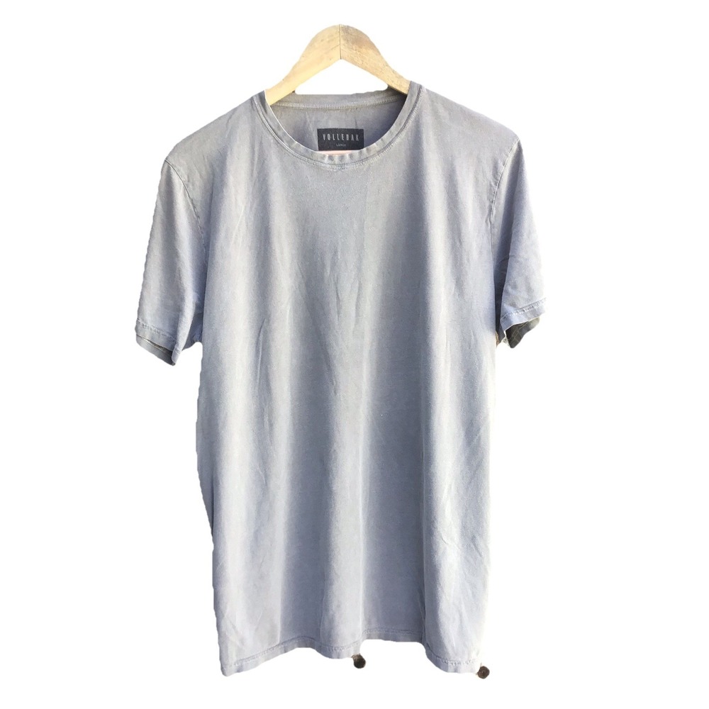 Vollebak Grey Garment Dyed Minimalist Tech T Shirt Mens Large Cotton Tee